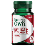 Nature's Own Double Strength Natural Vitamin E 1000IU 50 Capsules