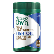 Nature's Own Triple Concentrated Fish Oil Odourless 90 Capsules