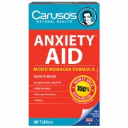 Carusos Natural Health Anxiety Aid 30 Tablets