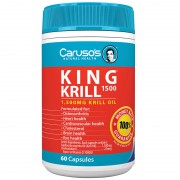 Carusos Natural Health King Krill 1500mg 60 Capsules 